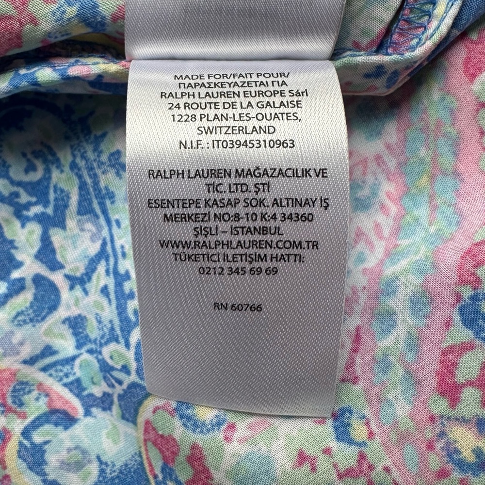 NWT Lauren Ralph Lauren Long Pants Pajama Bottoms Only LN92055 Multi Paisley M - Picture 6 of 8